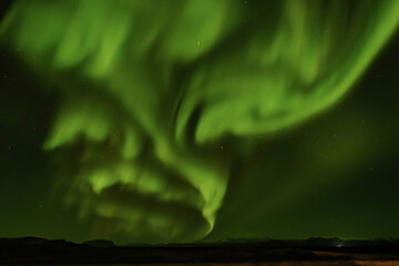 Northern Lights making a face!