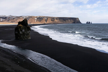Black sand beaches of Iceland