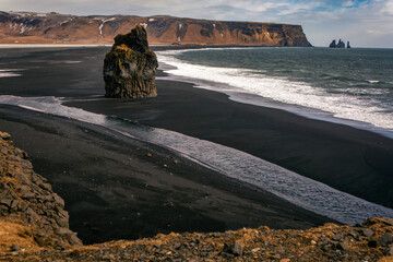 Black sand beaches of Iceland