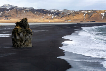 Black sand beaches of Iceland