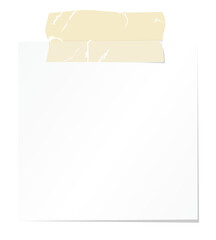 Blank note paper with sellotape.  Please check my portfolio for more stationary illustrations.