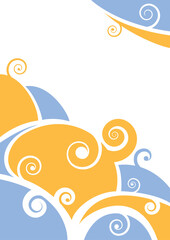 spiral abstract background Vector Eps8