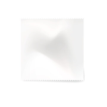 blank receipt as a template on white background