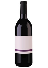 Illustration of an expensive bottle of wine