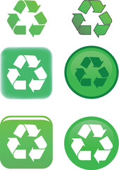Obraz premium Recycle Symbol Vector Illustration