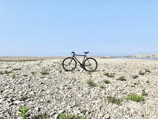 Fototapeta premium Bici in spiaggia