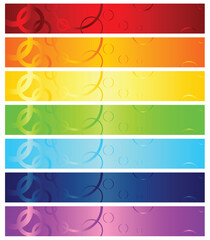 Different color headers that can be used as web banners