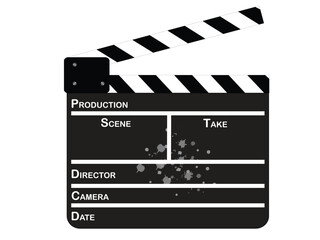 Obraz premium Movie clapper
