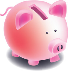 a illustration, vector for piggy bank