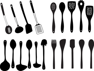a vector, illustration for a variety of utensil, kitchen household