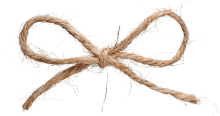 A Loop of Twine Natural Hemp - Ready to use PNG Cutout Premium Isolated Image