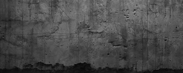 Obraz premium Textured black grunge background, black background wall. generative ai