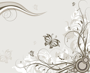 Floral illustration. Can be used for design.