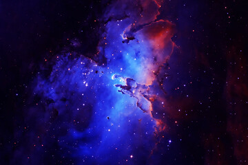 Obraz na płótnie Canvas Beautiful space nebula. Background. Elements of this image furnishing NASA.