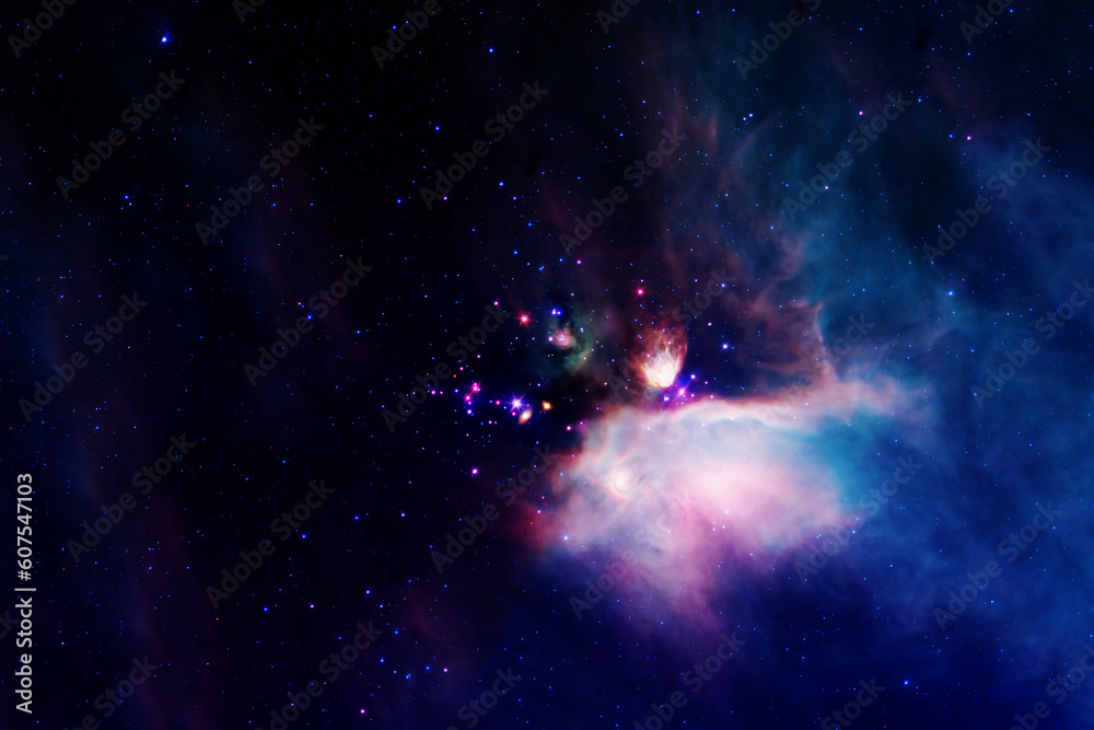 Wall mural beautiful space nebula. background. elements of this image furnishing nasa.