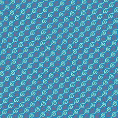 Line  wave ornament pattern. Illustration design