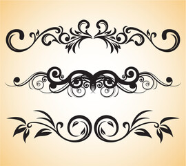 vector ornament In flower style