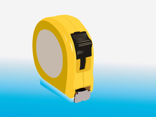 measurement tape on gradient background