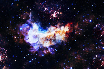 Fototapeta premium Beautiful space nebula. Background. Elements of this image furnishing NASA.