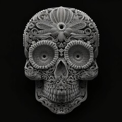 Obraz premium Decorative human Mexican day of the dead skull (Día de Muertos) 