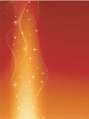 Vertical red golden elegant and festive background for Christmas, New Years Eve, anniversaries, etc. Global colors, blends and clipping masks.
