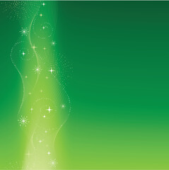 Square green elegant and festive background for Christmas, New Years Eve, anniversaries, etc. Global colors, blends and clipping masks.