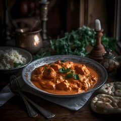 A Fragrant Plate of Indian Butter Chicken