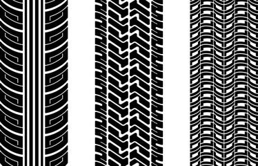 Vector tire tracks (repeating top to down)