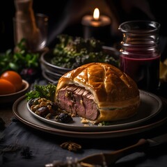 A Rich and Indulgent Plate of Beef Wellington