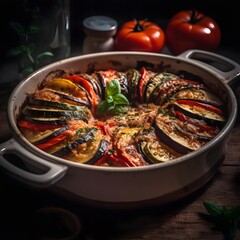 Rustic and savory French ratatouille