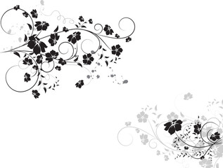 Floral illustration. Can be used for design.