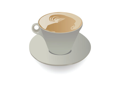 coffee cup on isolated background