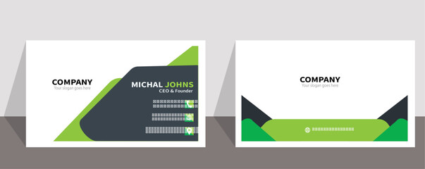  Business card,creative modern name card,Minimal Individual Business Card Layout,Personal visiting card with company logo,Vector,illustration. Stationery design