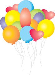 Birthday party air balloons
