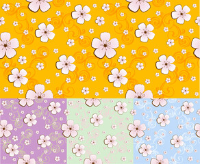 floral seamless pattern / vector background
