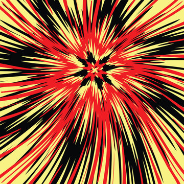 Editable vector illustration of an abstract flower design