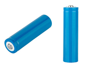 ICR18650 rechargeable battery, white background in insulation