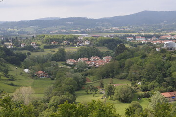 Rural landscape in Biscay, Spain