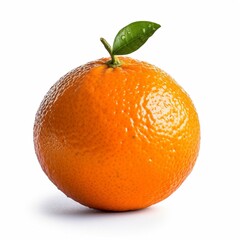 Juicy tangerine on a white background 