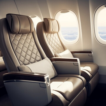 Premium Business Class Seats for Luxury Air Travel, generative AI