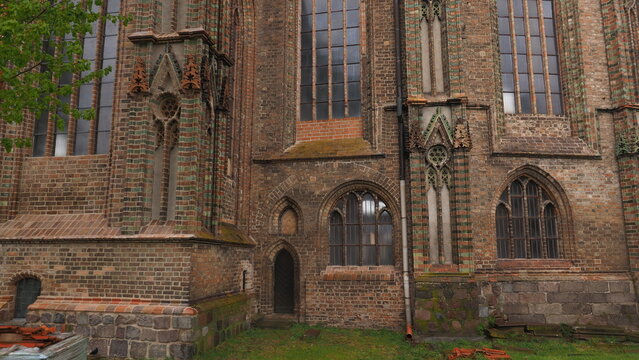 The details of a church at Chojna Poland