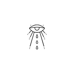vector illustration of eye symbol