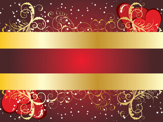 Abstract Valentine days background frame. Vector illustration.