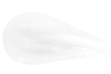 A smear of greasy melting cream. On a blank background. PNG