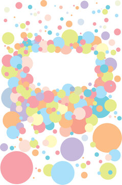 pastel confetti bubbles