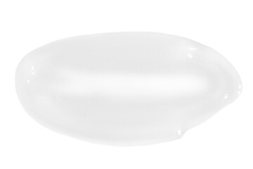 A smear of greasy melting cream. On a blank background. PNG