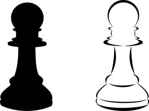 White Pawn Chess Piece - Vectorjunky - Free Vectors, Icons, Logos