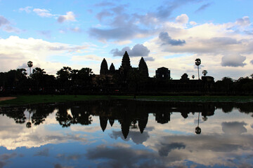 Fototapeta premium old ancient angkor wat temple cambodia phnom penh siem reap