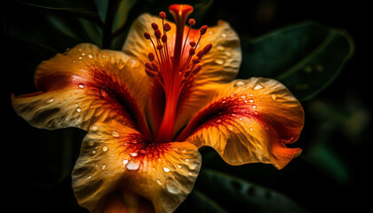 Vibrant bouquet of flowers in nature generated by AI