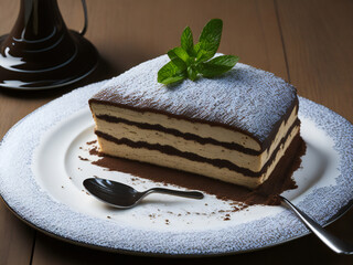 Decadent Tiramisu Delight - Delicia de Tiramisú Decadente (generated with AI)